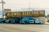 Old First Call Jewel building and vehicle fleet on North Yellowstone Highway