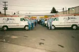 Vintage image of First Call Jewel vehicle fleet